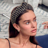 Lele Sadoughi HEADBANDS JET GOLD MARLENE TWEED HEADBAND