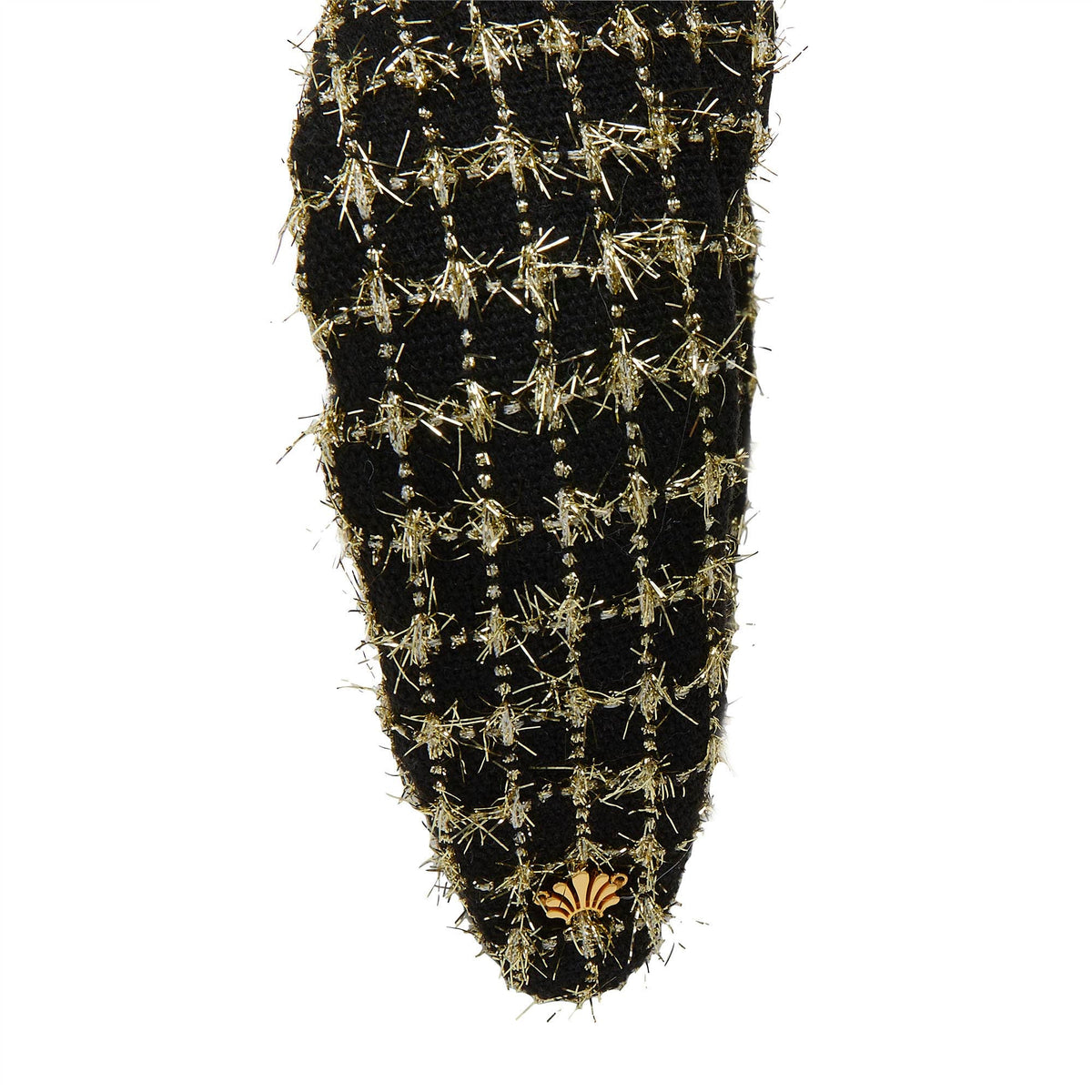 Lele Sadoughi HEADBANDS JET GOLD MARLENE TWEED HEADBAND