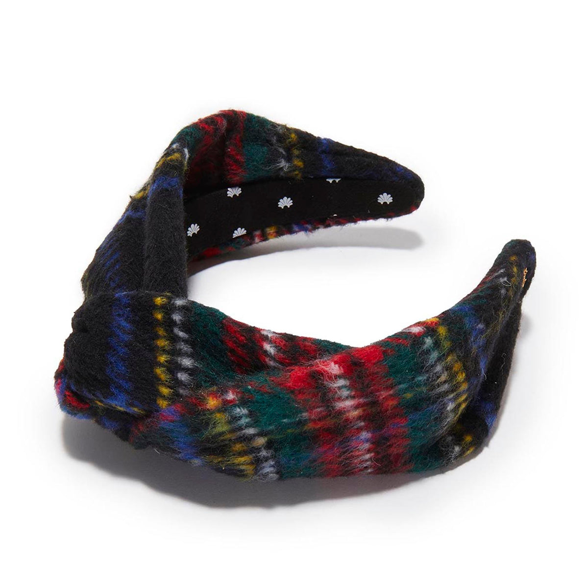 Lele Sadoughi HEADBANDS JET GRETA FLANNEL PLAID HEADBAND