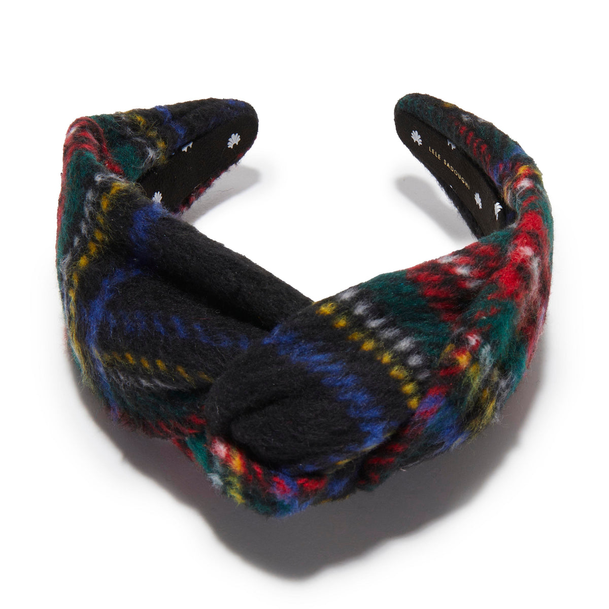 Lele Sadoughi HEADBANDS JET GRETA FLANNEL PLAID HEADBAND