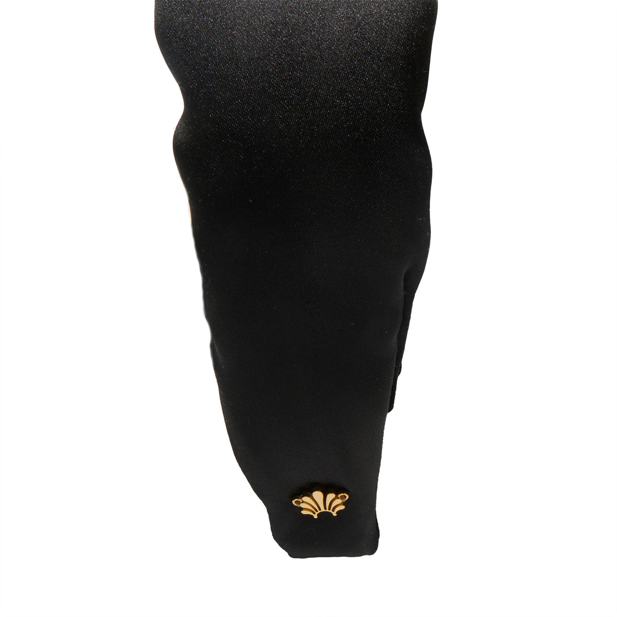 Lele Sadoughi HEADBANDS JET HOLLY SATIN HEADBAND