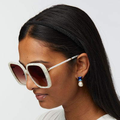 LELE SADOUGHI HEADBAND JET ISLA CORDING HEADBAND