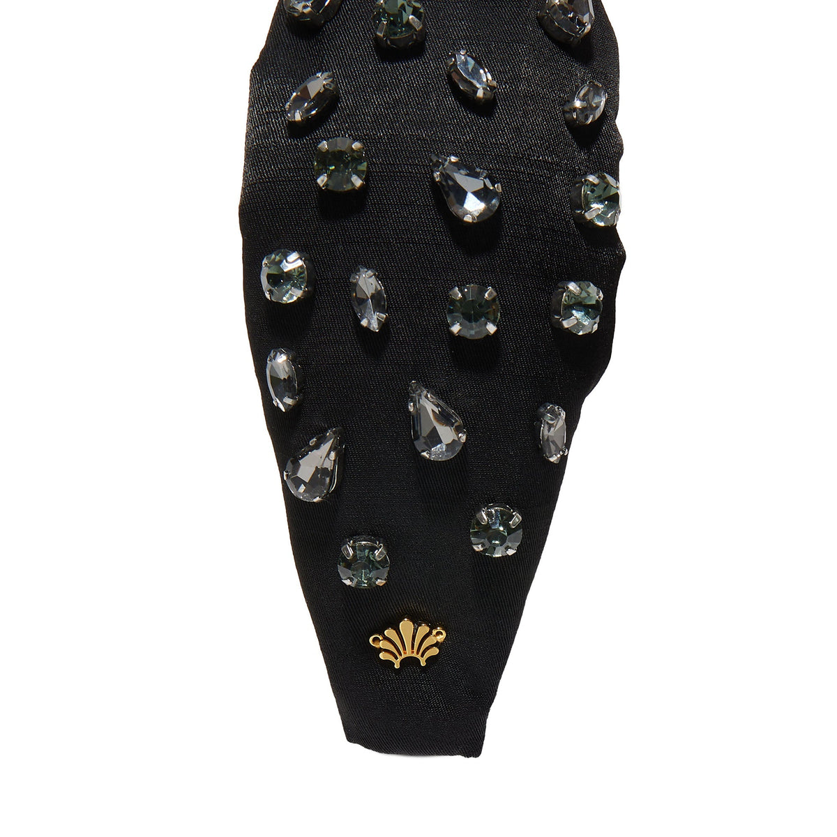 Lele Sadoughi HEADBANDS JET JEWELED KNOTTED HEADBAND