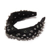 Lele Sadoughi HEADBANDS JET JEWELED KNOTTED HEADBAND
