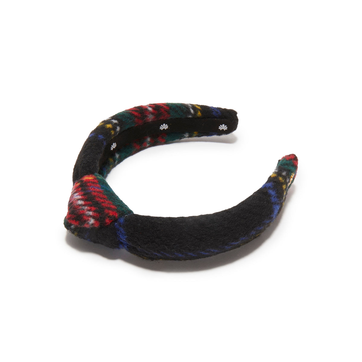 Lele Sadoughi HEADBANDS JET KIDS KNOTTED FLANNEL PLAID HEADBAND