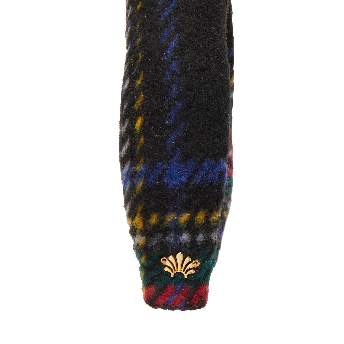 Lele Sadoughi HEADBANDS JET KIDS KNOTTED FLANNEL PLAID HEADBAND