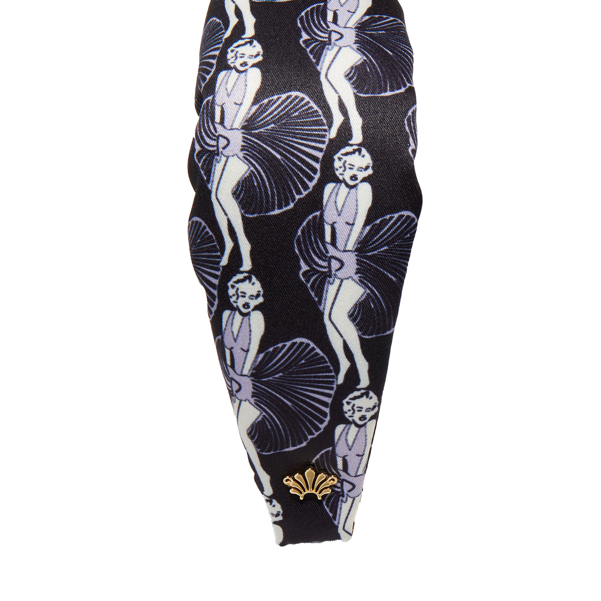 Lele Sadoughi HEADBANDS JET LELE SADOUGHI X MARILYN MONROE PRINTED HEADBAND