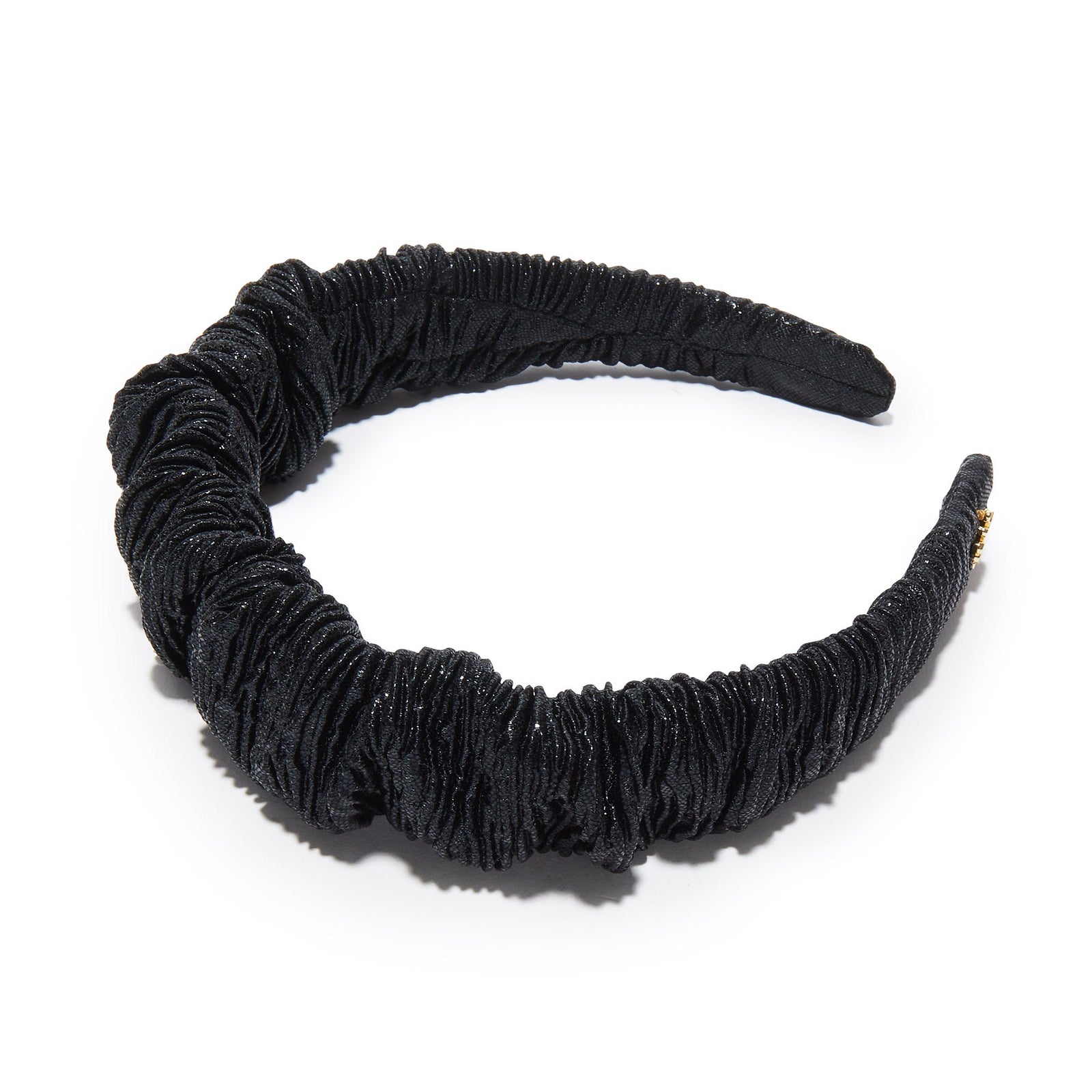 Lele Sadoughi HEADBANDS JET METALLIC KELLY HEADBAND