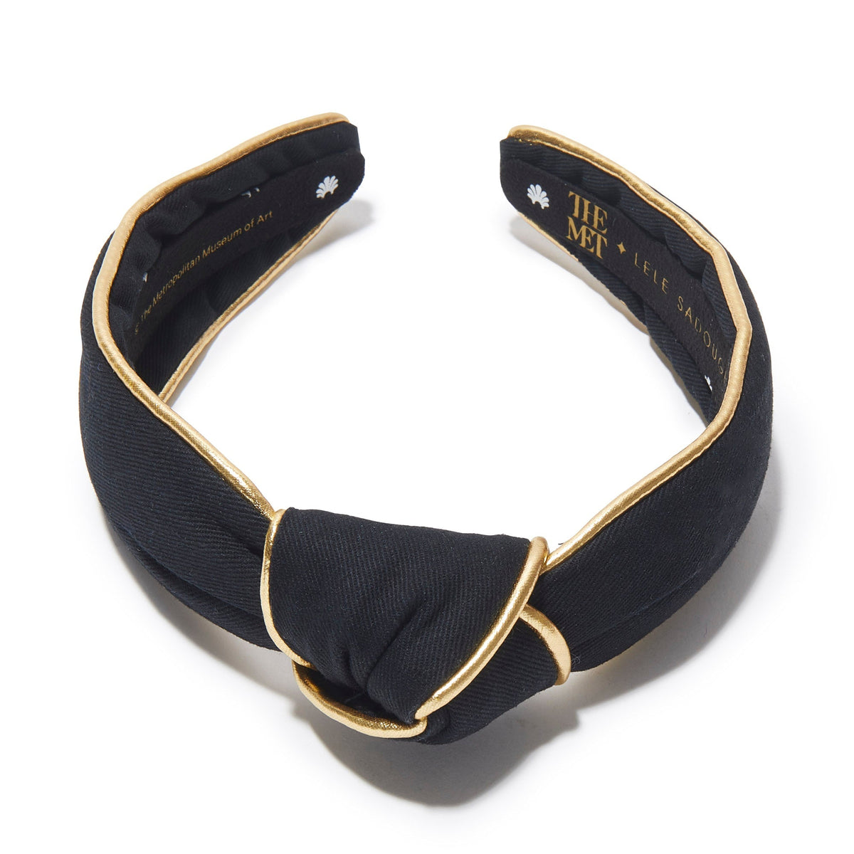 Lele Sadoughi HEADBANDS JET THE MET X LELE SLIM KNOTTED HEADBAND