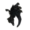 Lele Sadoughi HEADBANDS JET VELVET FLORAL CRAWFORD HEADBAND