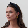 Lele Sadoughi HEADBANDS JET VELVET SLIM HEADBAND