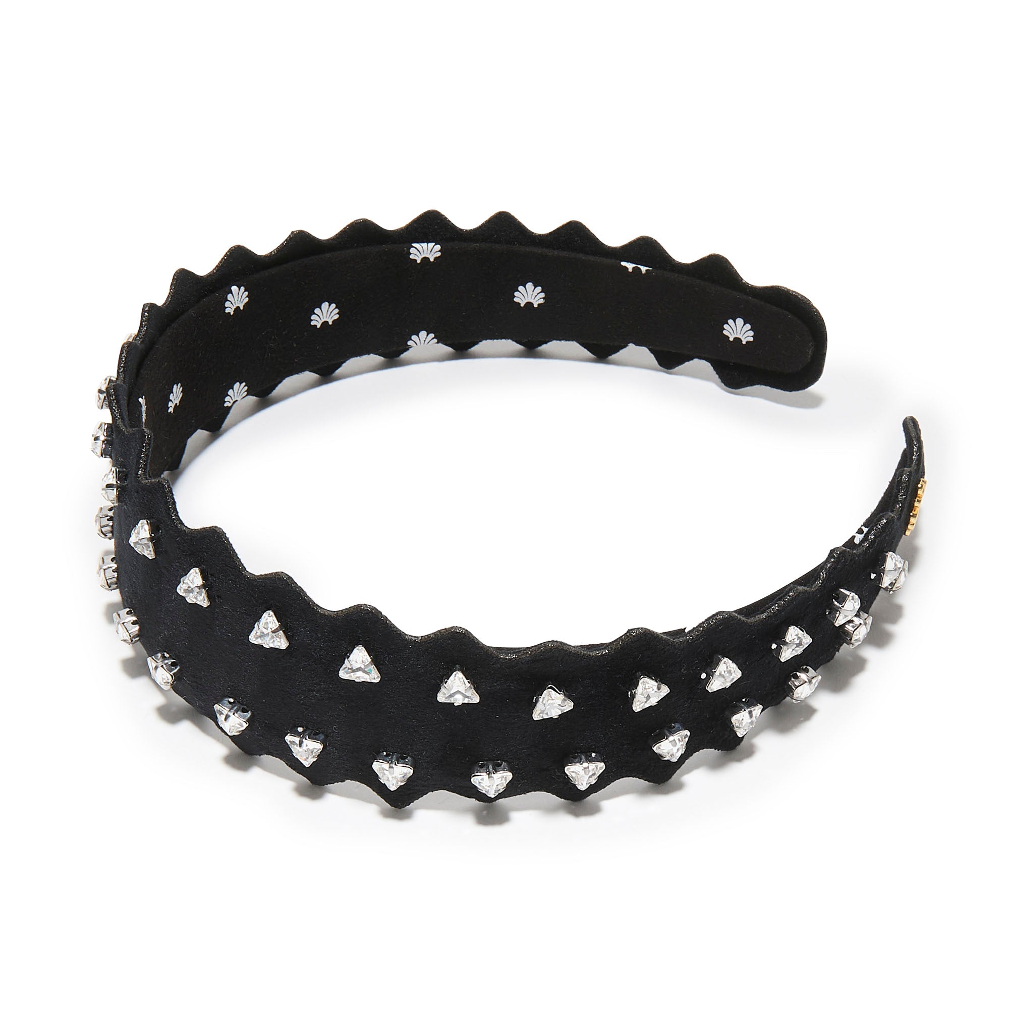 Lele Sadoughi HEADBANDS JET WAVY BESSETTE SWAROVSKI HEADBAND