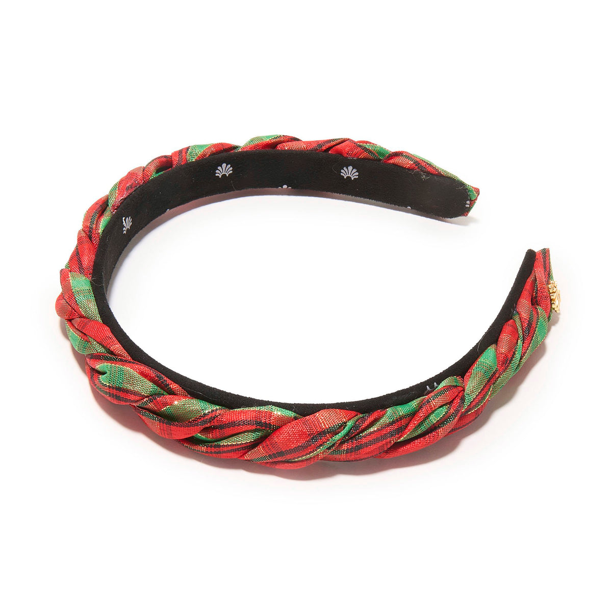 Lele Sadoughi HEADBANDS JOLLY PLAID JULIET FIRESIDE KNIT HEADBAND