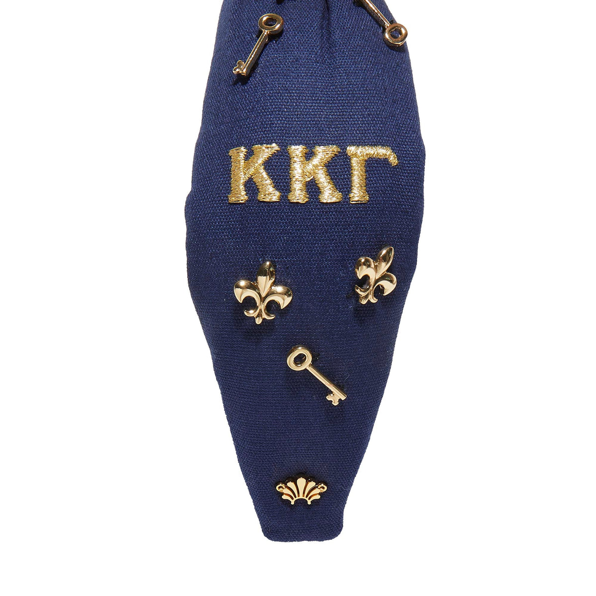 LELE SADOUGHI HEADBANDS KAPPA BLUE KAPPA KAPPA GAMMA KNOTTED HEADBAND