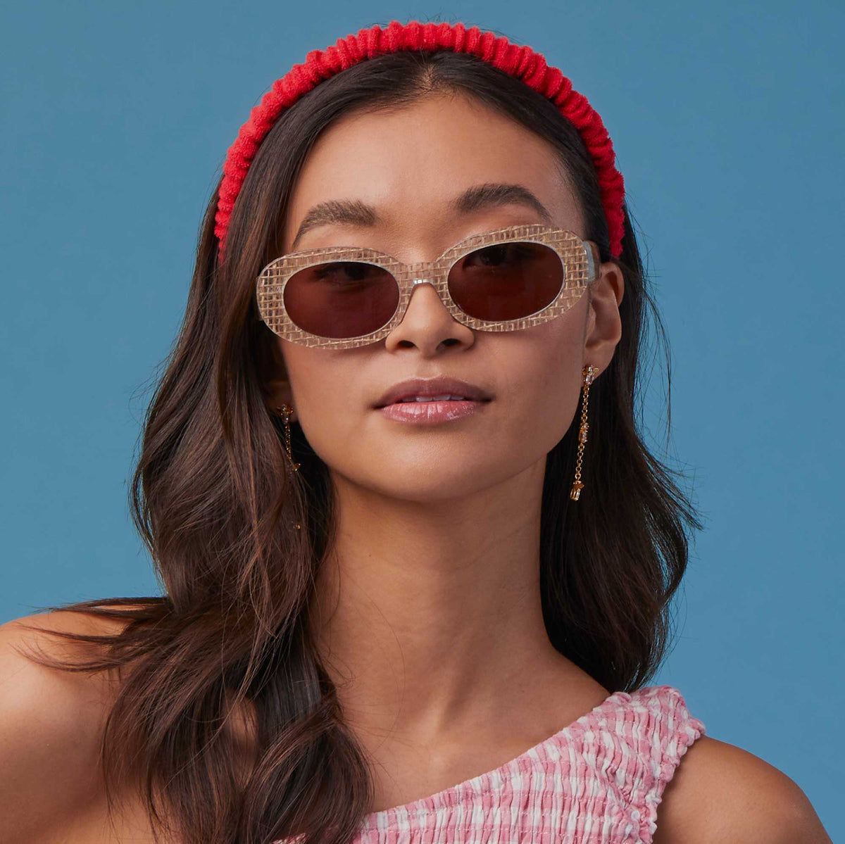 Lele Sadoughi HEADBANDS LADYBUG RED JESSIE TERRY HEADBAND