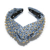 Lele Sadoughi HEADBANDS LAPIS MARLENE CRYSTAL EMBELLISHED HEADBAND