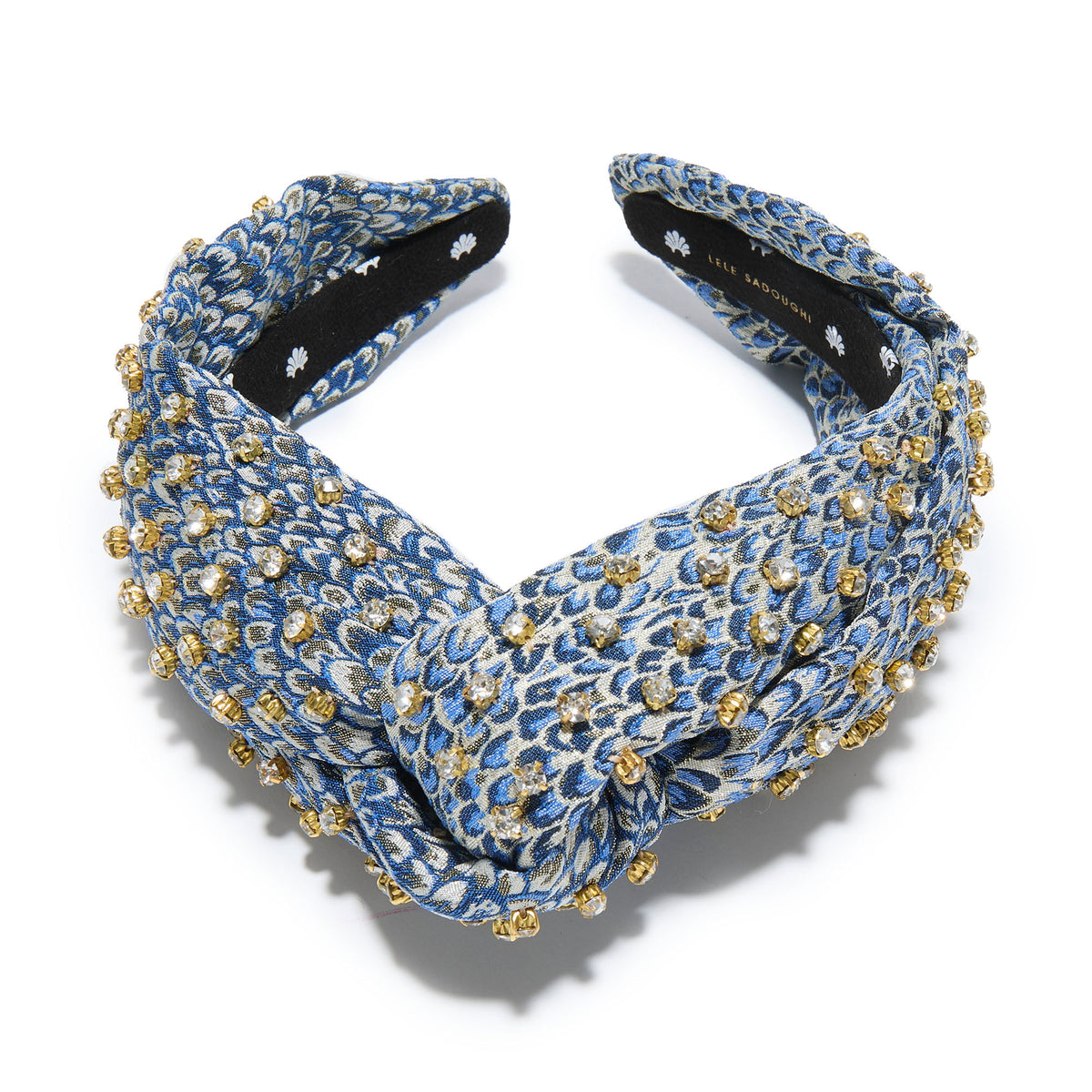 Lele Sadoughi HEADBANDS LAPIS MARLENE CRYSTAL EMBELLISHED HEADBAND