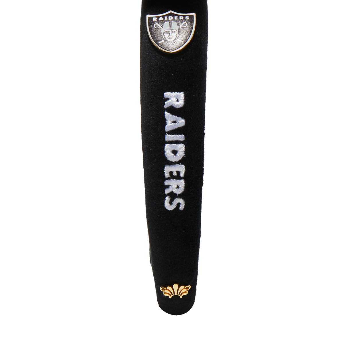 Lele Sadoughi HEADBANDS LAS VEGAS RAIDERS LELE X NFL JET CHARLOTTE HEADBAND *PRE-ORDER*