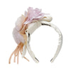 Lele Sadoughi HEADBANDS LAVENDER CAMELLIAS FLORAL BOUQUET HEADBAND
