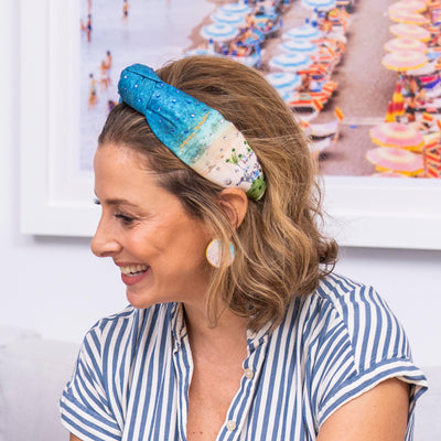 LELE SADOUGHI HEADBANDS LELE SADOUGHI X GRAY MALIN KNOTTED MAUI HEADBAND