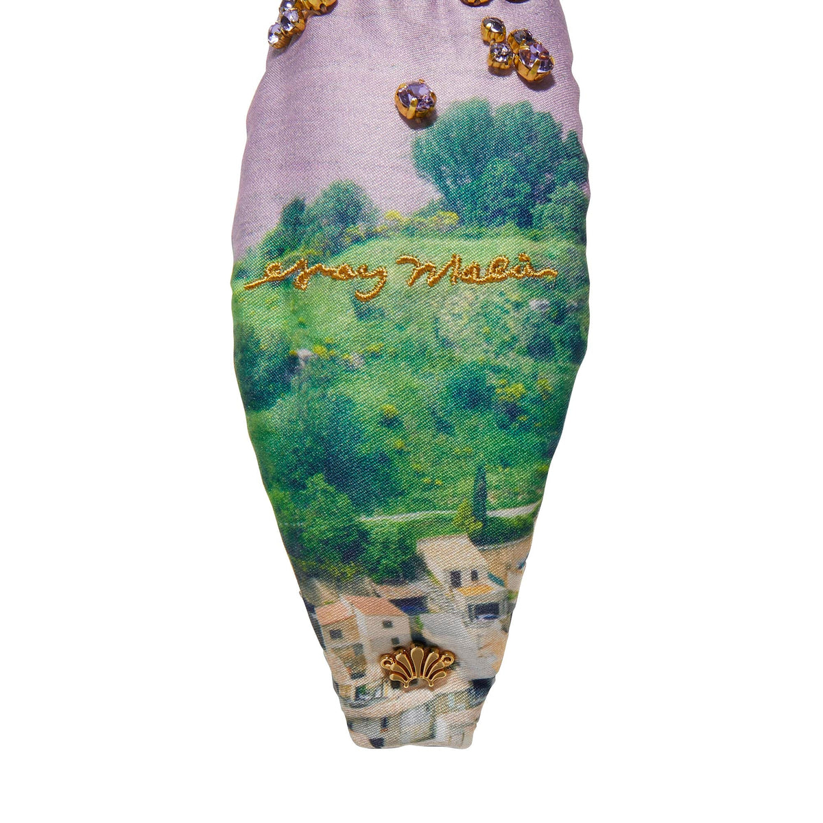 LELE SADOUGHI HEADBANDS LELE SADOUGHI X GRAY MALIN KNOTTED PROVENCE HEADBAND