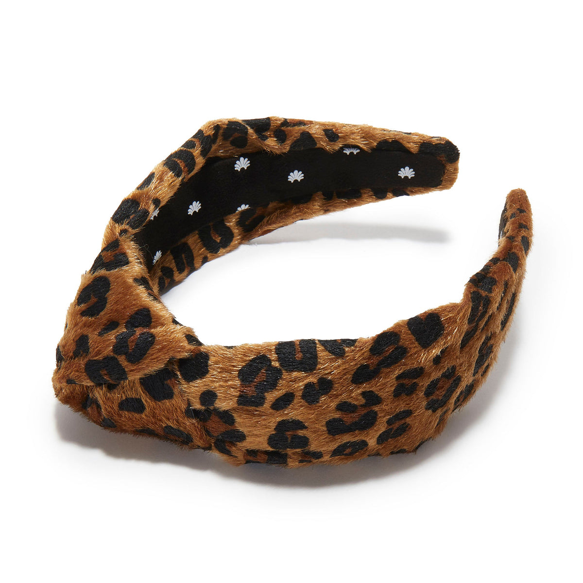 Lele Sadoughi HEADBANDS LEOPARD KNOTTED FAUX PONYHAIR HEADBAND