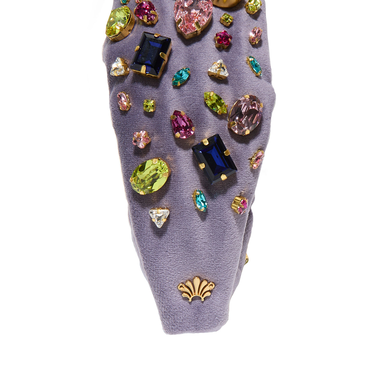 Lele Sadoughi HEADBANDS LIGHT AMETHYST KNOTTED SWAROVSKI HEADBAND