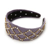 Lele Sadoughi HEADBANDS LILAC BRIGITTE PAVE LATTICE HEADBAND