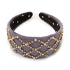Lele Sadoughi HEADBANDS LILAC BRIGITTE PAVE LATTICE HEADBAND