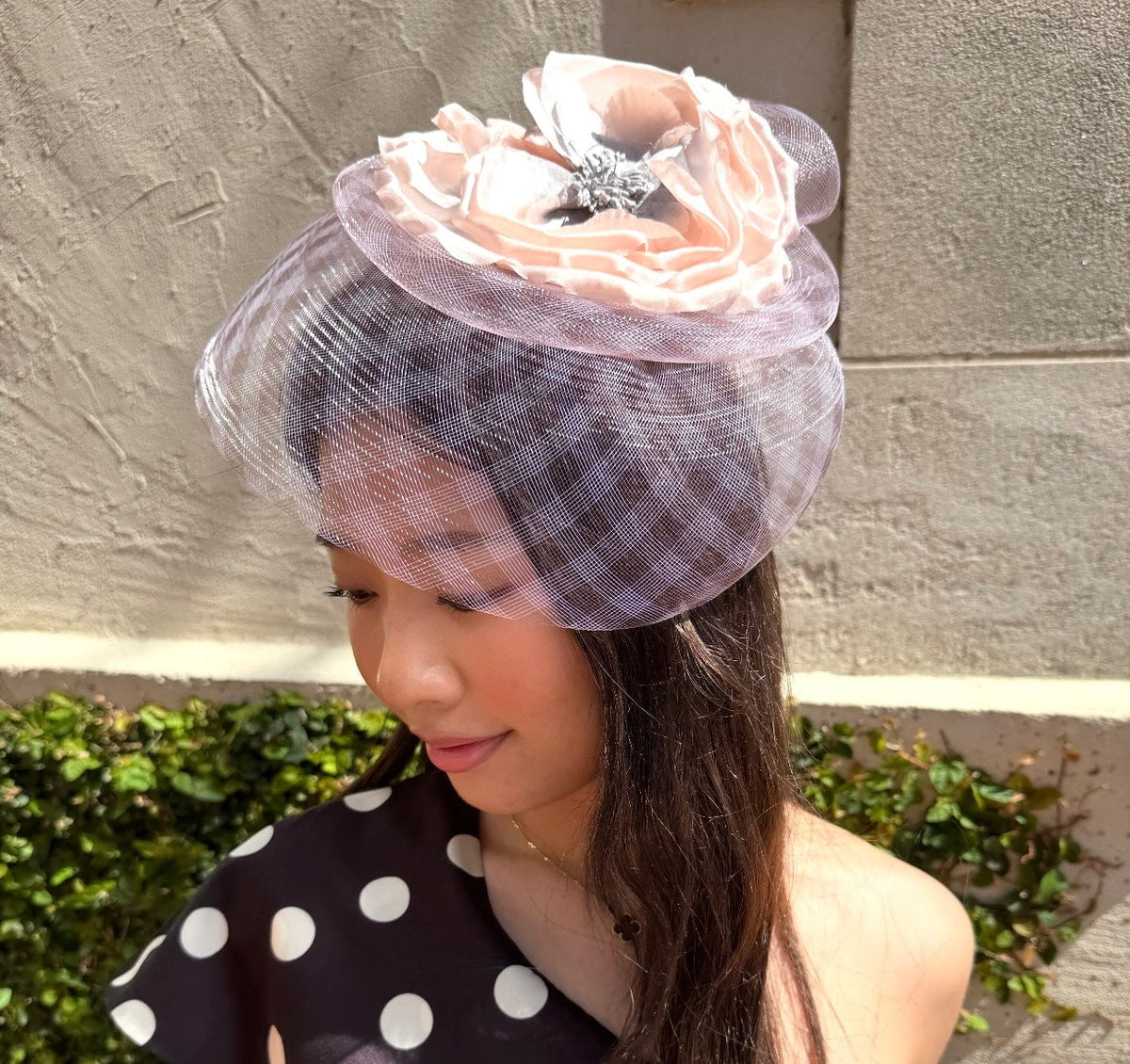 Lele Sadoughi HEADBANDS LILAC FLOWER BLUSHER