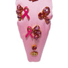 Lele Sadoughi HEADBANDS LIPSTICK PINK BREAST CANCER AWARENESS JEWELED KNOTTED HEADBAND
