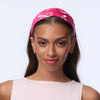 Lele Sadoughi HEADBANDS LIPSTICK PINK BRIGITTE BREAST CANCER AWARENESS HEART RIBBON HEADBAND