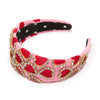 Lele Sadoughi HEADBANDS LIPSTICK PINK BRIGITTE VALENTINE'S CRYSTAL HEART HEADBAND