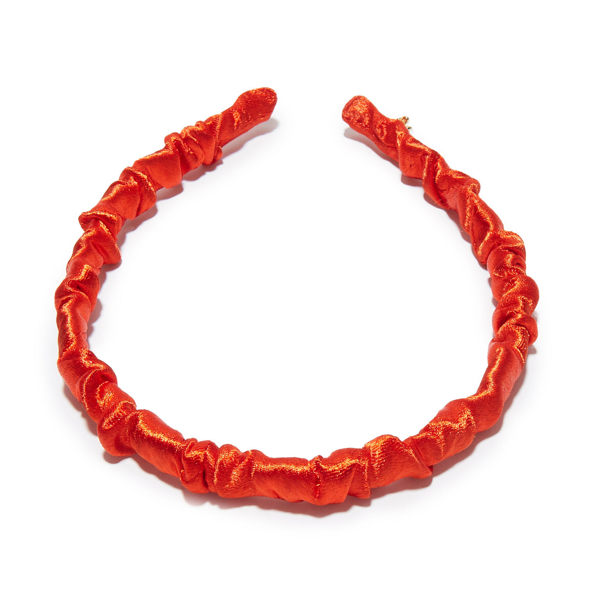 Lele Sadoughi HEADBANDS LIPSTICK RED JESSIE SILK HEADBAND