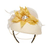 Lele Sadoughi HEADBANDS MARIGOLD DAISY FLORAL BOUQUET FASCINATOR