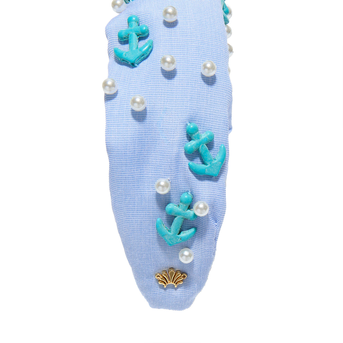 Lele Sadoughi HEADBANDS MARINE MULTI  MARLENE EMBELLISHED ANCHORS AWAY HEADBAND