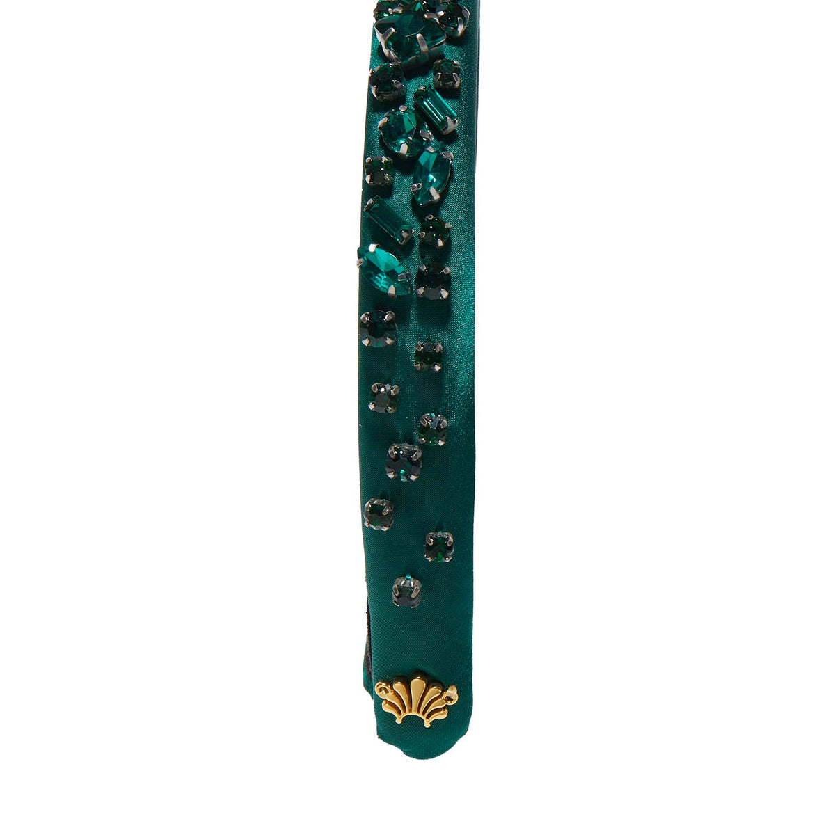 Lele Sadoughi HEADBANDS MAY EMERALD GIGI JEWELED BIRTHSTONE HEADBAND