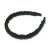 Lele Sadoughi HEADBANDS METALLIC ONYX JESSIE LUREX HEADBAND