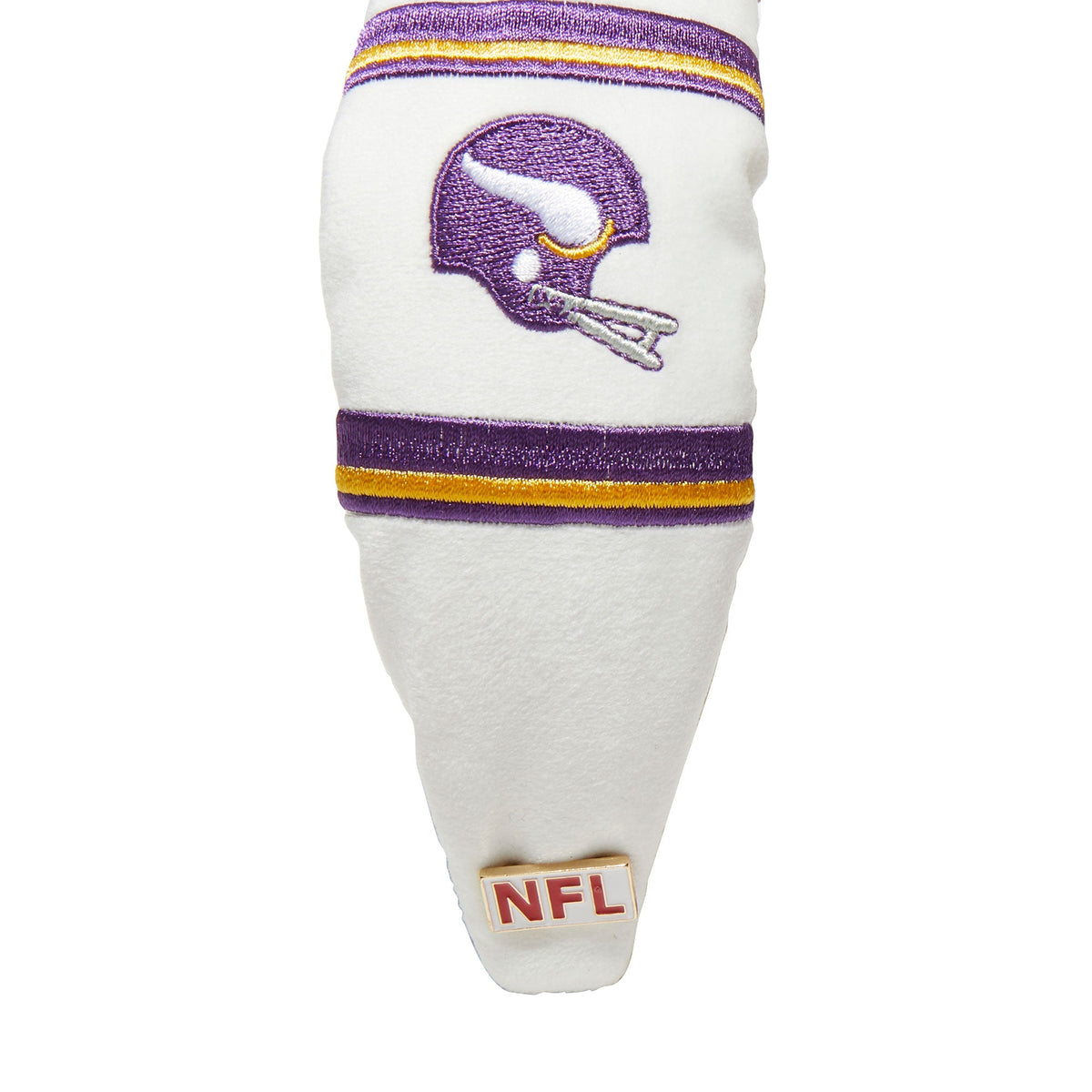 Lele Sadoughi HEADBANDS MINNESOTA VIKINGS LELE X NFL IVORY EMBROIDERED KNOTTED HEADBAND