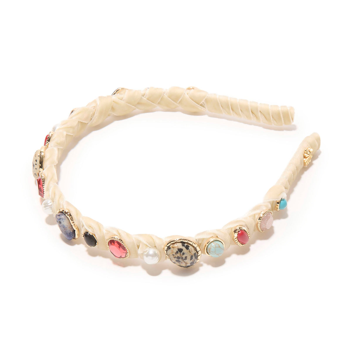 Lele Sadoughi HEADBANDS MULTI GEM STRAND CALYPSO STONE HEADBAND