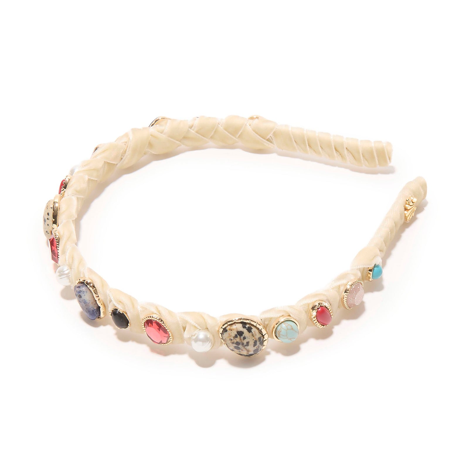 Lele Sadoughi HEADBANDS MULTI GEM STRAND CALYPSO STONE HEADBAND