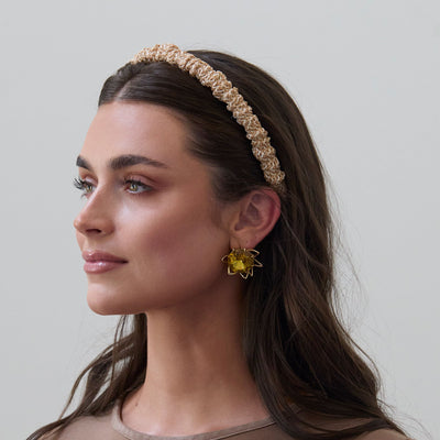 LELE SADOUGHI HEADBANDS NATURAL JESSIE RAFFIA HEADBAND