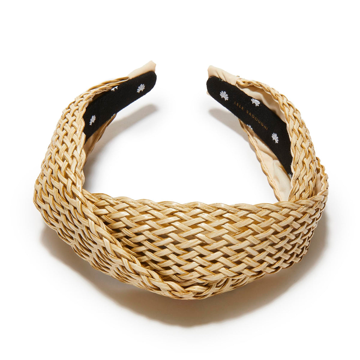 Lele Sadoughi HEADBANDS NATURAL MARLENE WICKER HEADBAND