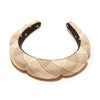 Lele Sadoughi HEADBANDS NATURAL PLAID PLAID SCALLOPED HEADBAND