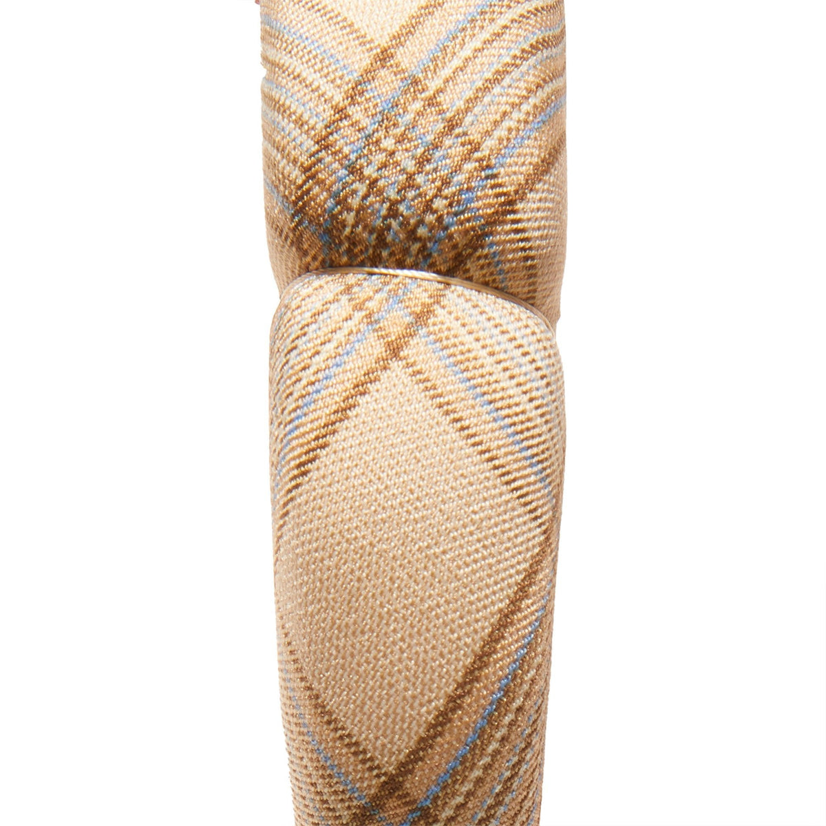 Lele Sadoughi HEADBANDS NATURAL PLAID PLAID SCALLOPED HEADBAND