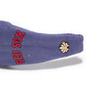 Lele Sadoughi HEADBANDS NAVY BOSTON RED SOX EMBROIDERED KNOTTED HEADBAND
