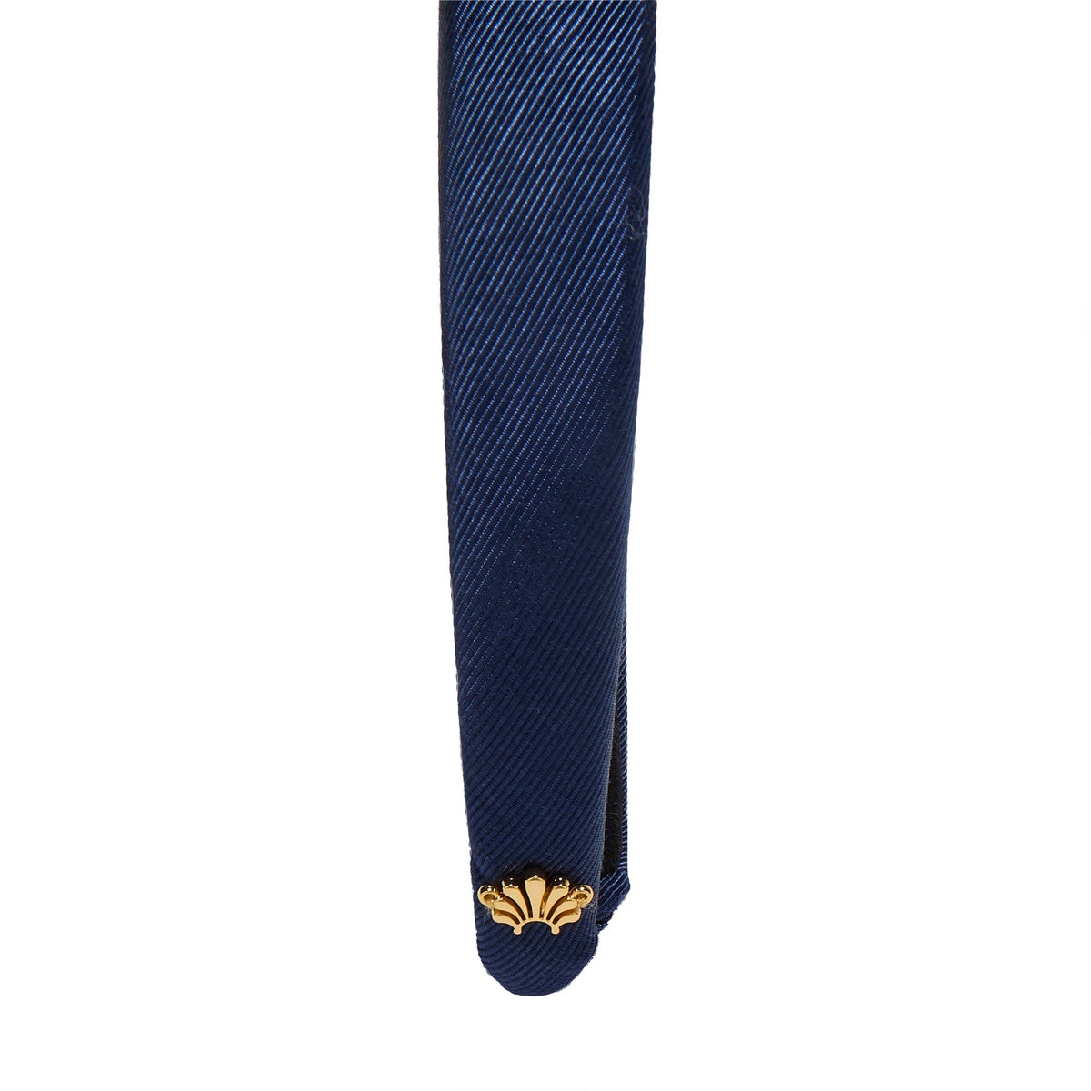 Lele Sadoughi HEADBANDS NAVY CHARLOTTE MOIRE HEADBAND