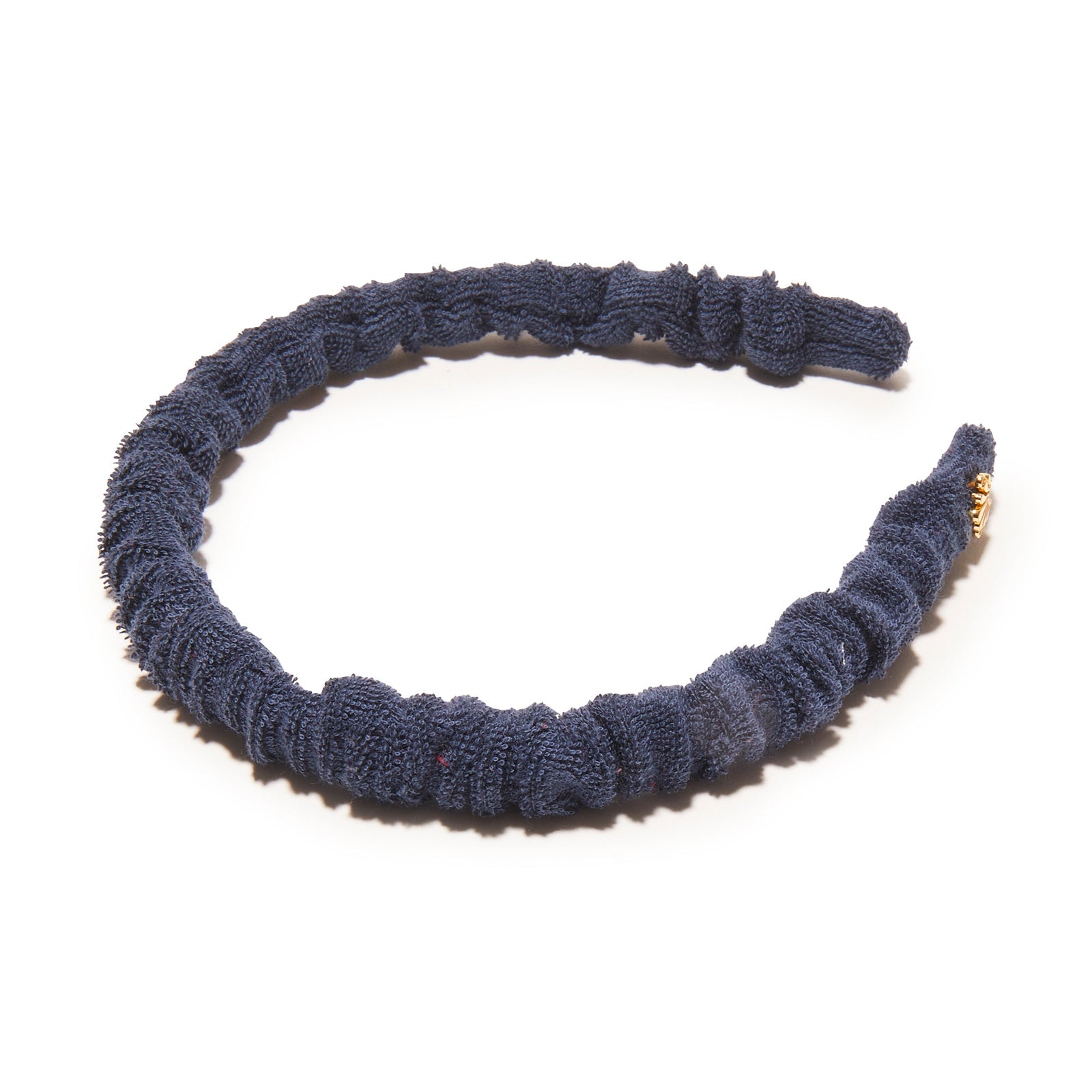 Lele Sadoughi HEADBANDS NAVY JESSIE TERRY HEADBAND