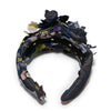 Lele Sadoughi HEADBANDS NAVY MARCHESA COUTURE X LELE SADOUGHI CRAWFORD FLORAL APPLIQUE HEADBAND