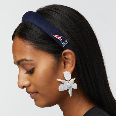 Lele Sadoughi HEADBANDS NEW ENGLAND PATRIOTS LELE X NFL NAVY CHARLOTTE HEADBAND *PRE-ORDER*